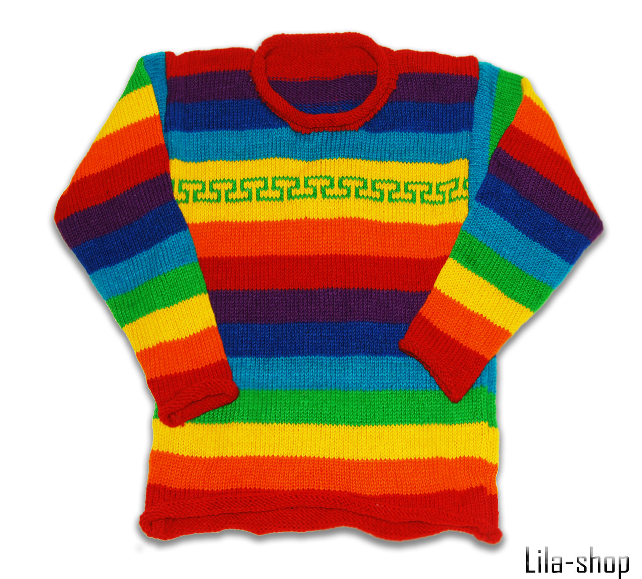 Фото радужного свитера