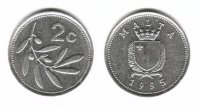 2 цента Мальта 1995