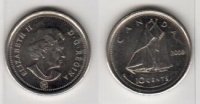 Канада 10 центов 2008г.