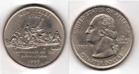 США 25 центов (квотер) 1999г. штат Нью-Джерси