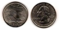 США 25 центов (квотер) 2004г. штат Флорида