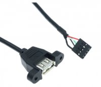 30 см, 50 см, панельный гнездовой разъем USB 2,0 A для первого 5 контактного гнездового кабеля DuPont для соединения кабеля на материнской платеКомпьютерные кабели и разъемы  АлиЭкспресс - Opera
